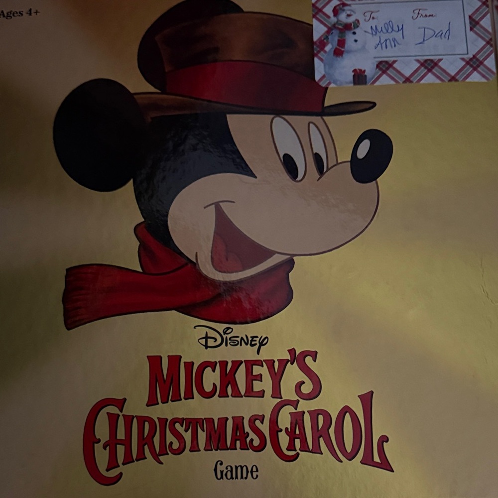 Disney Mickey's Christmas Carol Game - Red and Brown Design